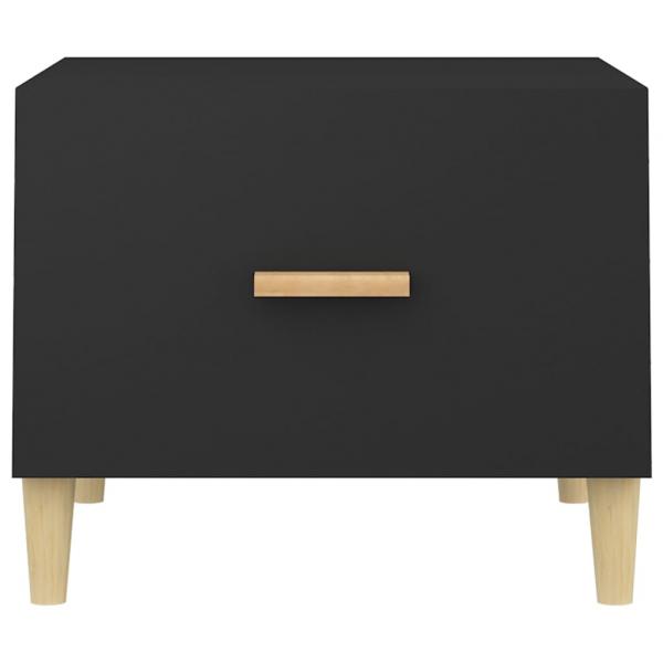 Couchtisch Schwarz 50x50x40 cm Holzwerkstoff