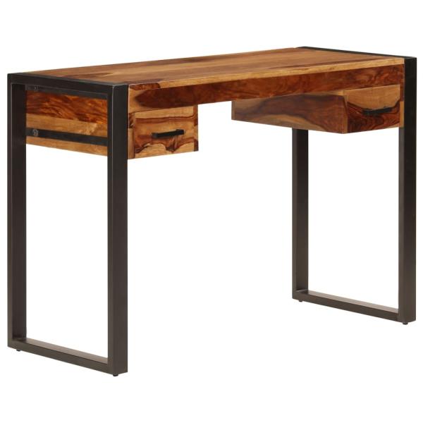 Schreibtisch mit 2 Schubladen 110x50x77 cm Massivholz Akazie
