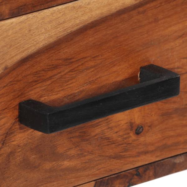 Schreibtisch mit 2 Schubladen 110x50x77 cm Massivholz Akazie