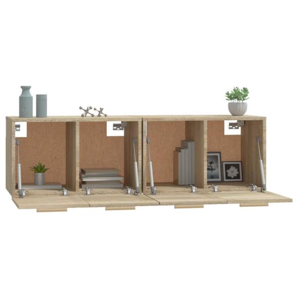 Wandschränke 2 Stk. Sonoma-Eiche 60x36,5x35 cm Holzwerkstoff