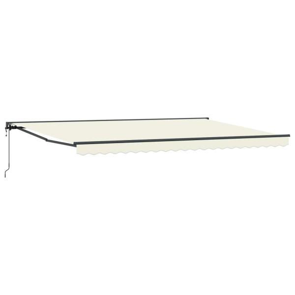 Markisenrahmen Creme 500 x 300 cm Polyester mit PU-Beschichtung