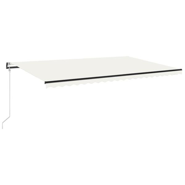 Automatische Markise mit LED & Windsensor 500x350 cm Creme