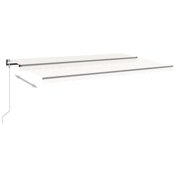 Automatische Markise mit LED & Windsensor 500x350 cm Creme