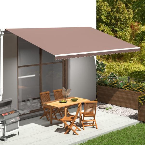 ARDEBO.de - Markisenbespannung Braun 5x3 m