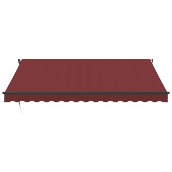 Markise Automatisch mit LED Weinrot 400x350 cm