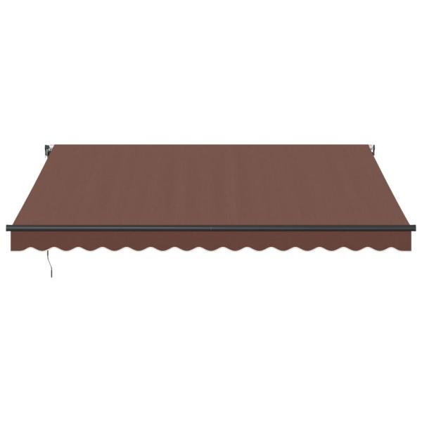 Markise Automatisch mit LEDs Braun 400x350 cm