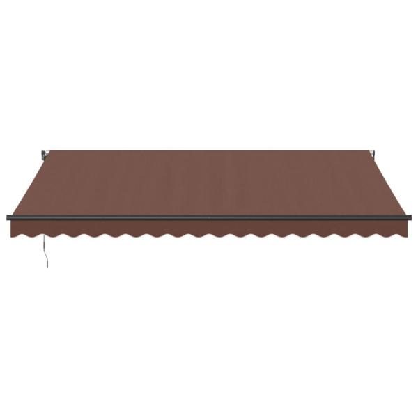 Markise Automatisch mit LEDs Braun 450x350 cm
