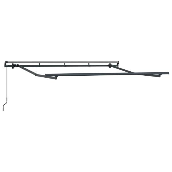 Ausziehbare Markise Bordeauxrot 250 x 200 cm Stoff