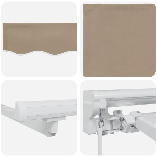 Markisenrahmen Beige 300 x 200 cm Polyester mit PU-Beschichtung