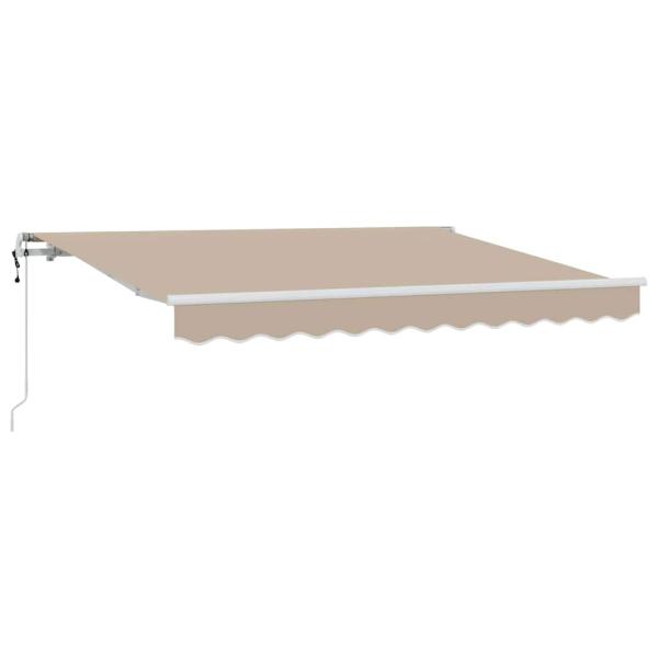 Einziehbare Markise Beige 300 x 200 cm Stoff