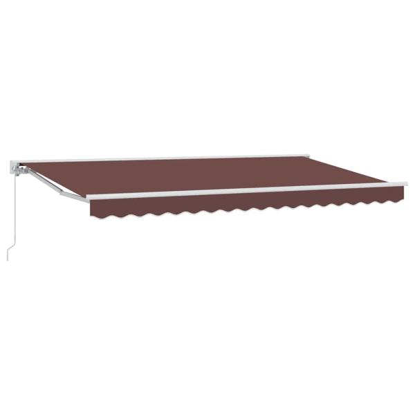 Markisenrahmen Braun 400 x 200 cm Polyester mit PU-Beschichtung