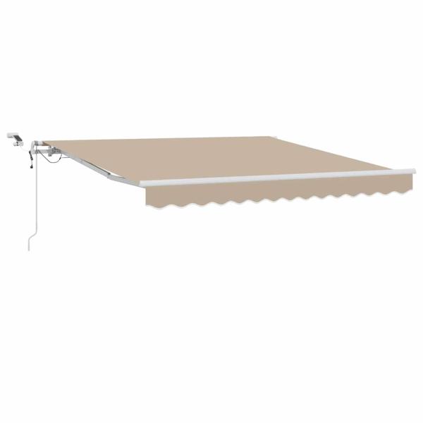 Ausziehbare Markise Beige 300 x 250 cm Polyester