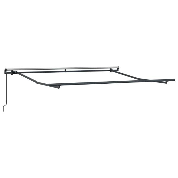 Ausziehbare Markise Beige 300 x 250 cm Polyester und Aluminium