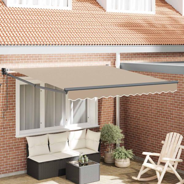 ARDEBO.de - Markise Beige 300 x 250 x 165 cm Polyester