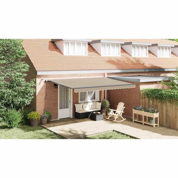 Markisenstoff mit Beige 450 x 300 cm Polyester