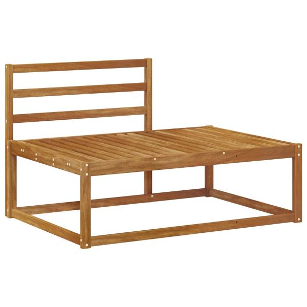 Outdoor-Sofagarnitur Massivholz Akazie Natur