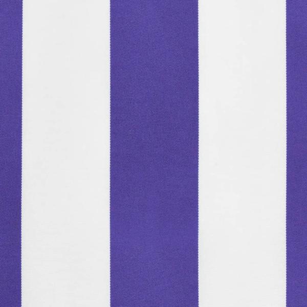 Markisenvolant Blau und Weiß Gestreift 450 cm