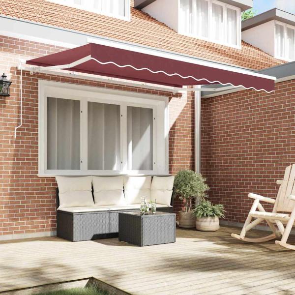 Ersatzbespannung für Markise 2,5x2 m Bordeauxrot Polyester