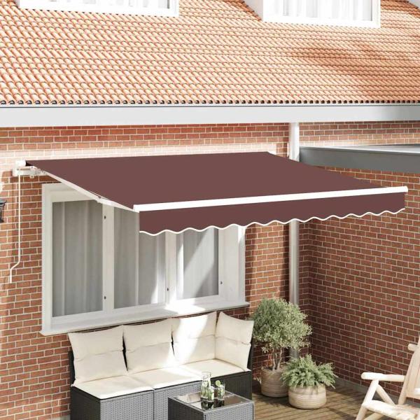 ARDEBO.de - Ersatzbespannung für Markise 2,5x2 m Braun Polyester