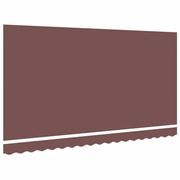 Ersatzbespannung für Markise 4x2 m Braun Polyester