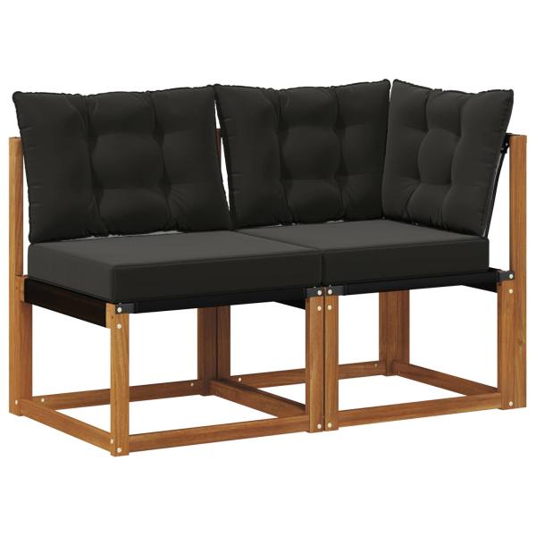 2 stk. Outdoor Mittel- und Ecksofa Natur