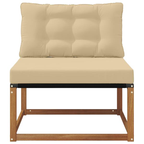 Sectional Sofa Einheiten Massivholz Akazie Natur