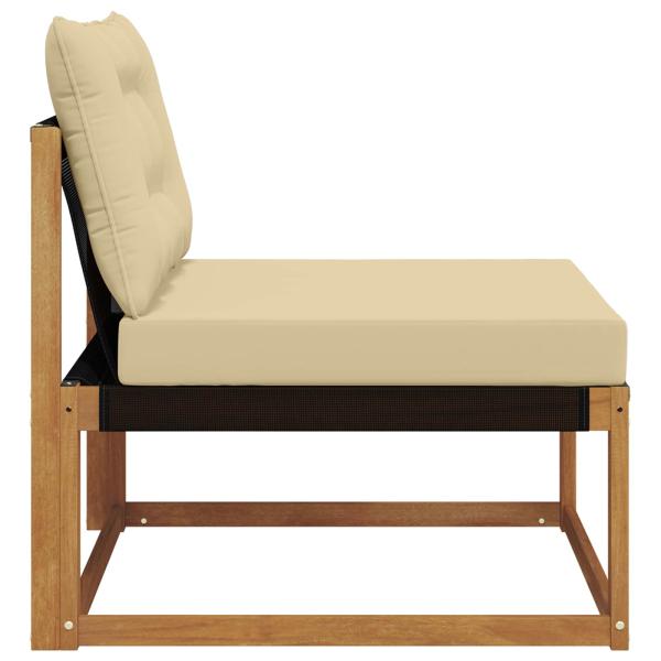 Sectional Sofa Einheiten Massivholz Akazie Natur