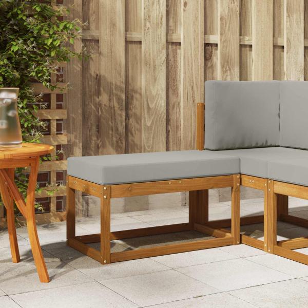 ARDEBO.de - Outdoor Hocker Bank Massivholz Akazie Natur