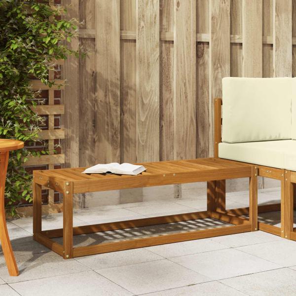 ARDEBO.de - Outdoor Hocker Bank Massivholz Akazie Natur 115 x 43 x 37 cm