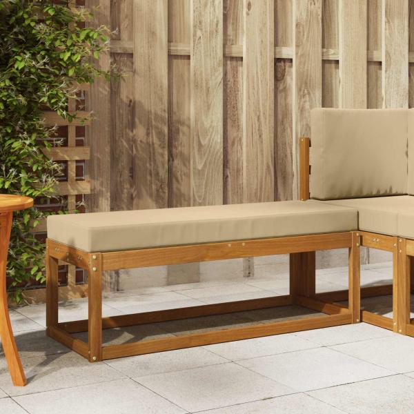 ARDEBO.de - Outdoor Hocker Bank Massivholz Akazie Natur