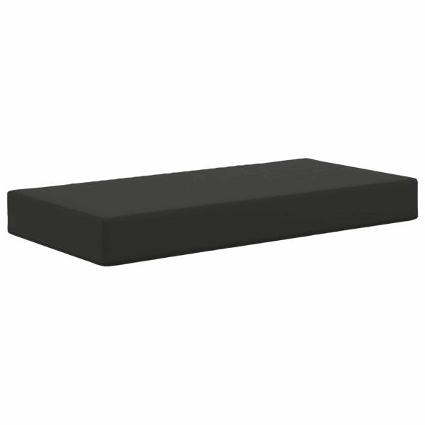 Sitzkissen für Outdoor Schwarz 80 x 40 x 8 cm 100 % Polyester