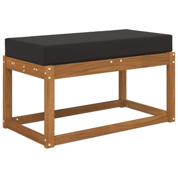 Sitzkissen für Outdoor Schwarz 80 x 40 x 8 cm 100 % Polyester