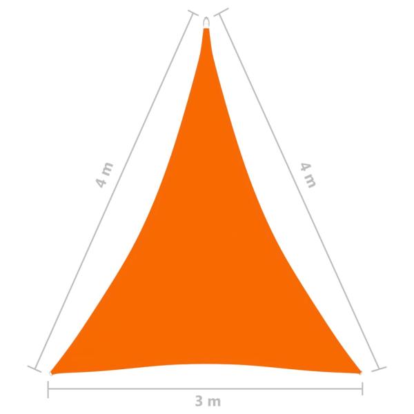 Sonnensegel Oxford-Gewebe Dreieckig 3x4x4 m Orange