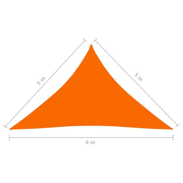 Sonnensegel Oxford-Gewebe Dreieckig 5x5x6 m Orange