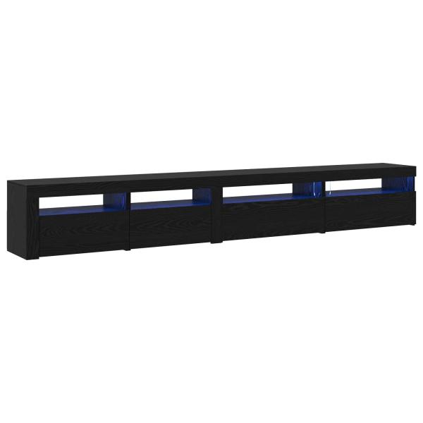 TV-Schrankset 3 pcs Schwarz Eichen-Optik 270 x 35 x 40 cm