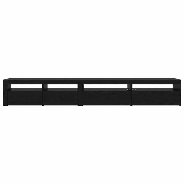 TV-Schrankset 3 pcs Schwarz Eichen-Optik 270 x 35 x 40 cm