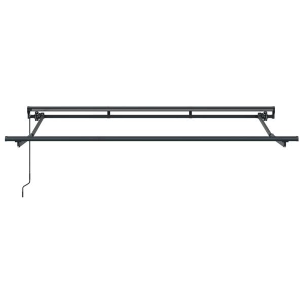 Manuell einziehbare Markise Braun 3,5 x 2 m