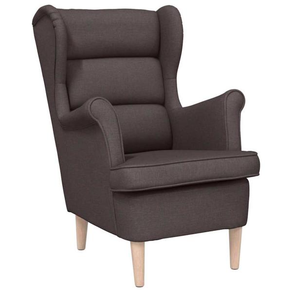 Sessel Dunkelbraun 74x84x100 cm Stoff