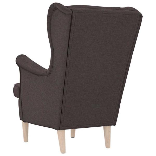 Sessel Dunkelbraun 74x84x100 cm Stoff