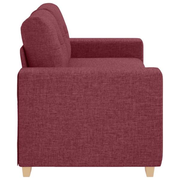 Loveseat-Sofa Weinrot 180x77x82 cm Stoff