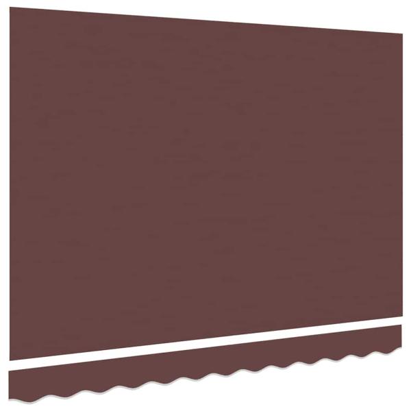 Ersatzbespannung für Markise 3,5x2 m Braun Polyester