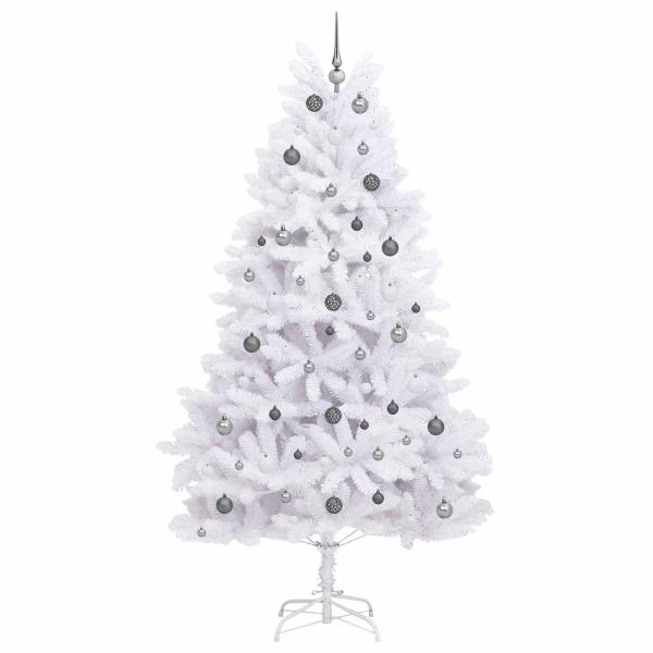 Künstlicher Weihnachtsbaum Weiß 120 x 120 x 240 cm