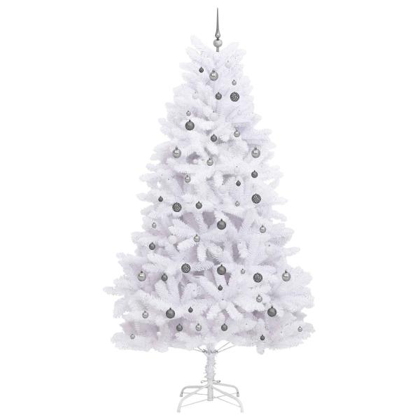 Künstlicher Weihnachtsbaum Weiß 128 x 128 x 270 cm