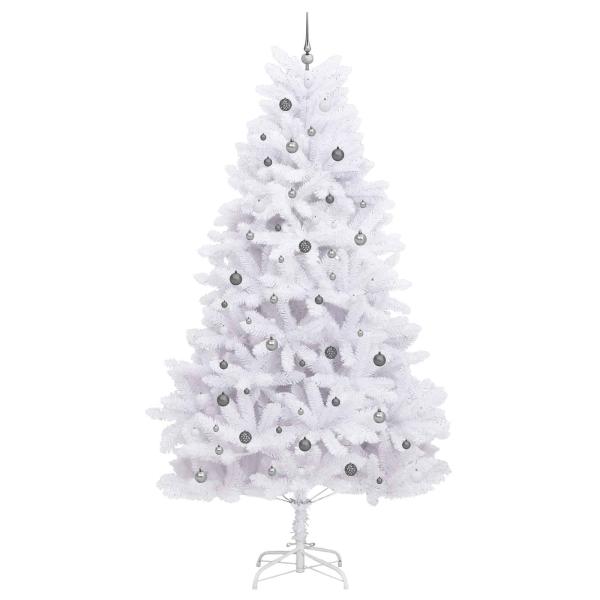 Künstlicher klappbarer Weihnachtsbaum Weiß 138 x 138 x 300 cm