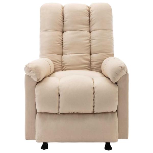 Massagesessel Creme Stoff