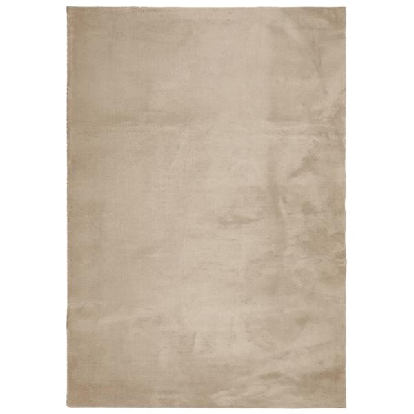 Teppich HUARTE Kurzflor Weich und Waschbar Sandfarben 120x170cm