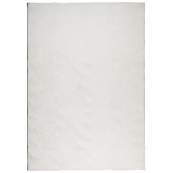 Teppich IZA Kurzflor Skandinavischer Look Creme 140x200 cm