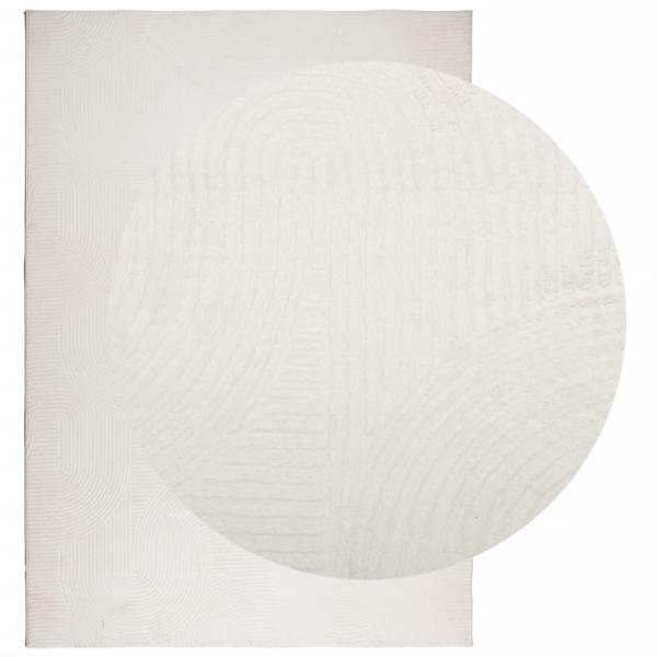 Teppich IZA Kurzflor Skandinavischer Look Creme 140x200 cm