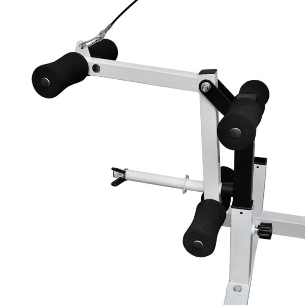 Hantelbank mit Ablage, Langhantel und Kurzhantel-Set 120 kg