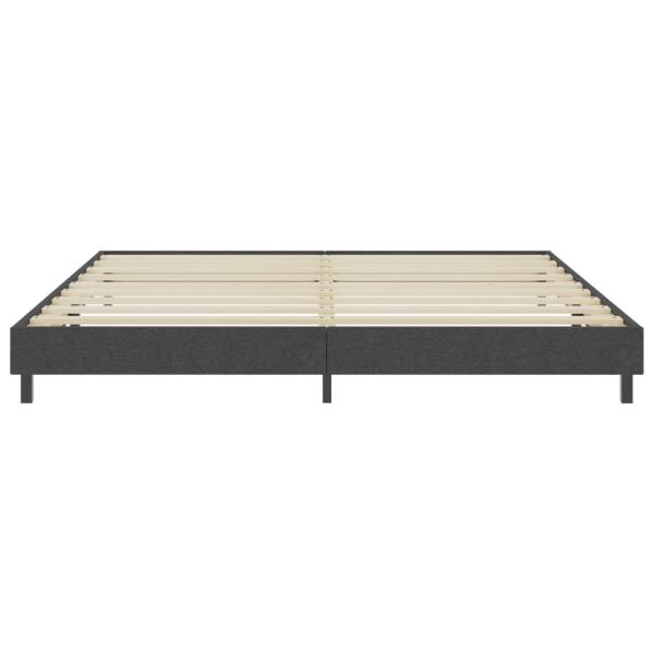 Boxspringbett Dunkelgrau Stoff 200x200 cm